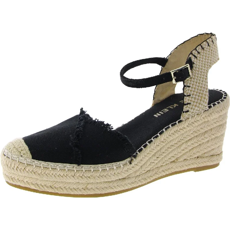 Slip-On Shoes Promotion Anne Klein Womens LAKEN Espadrille Ankle strap Wedge Heels