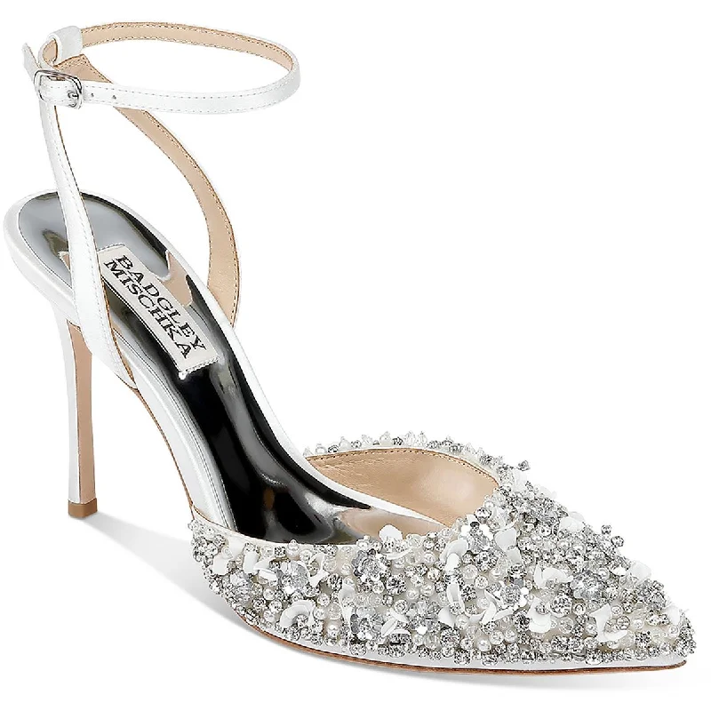 Versatile Shoes Promotion Badgley Mischka Womens Nicolite Satin Embellished Pumps