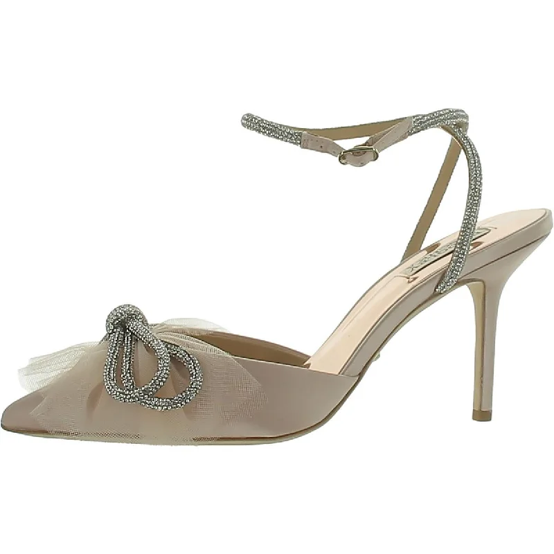 Soft Cushion Shoes Discount Badgley Mischka Womens Sacred Satin Bow Pumps