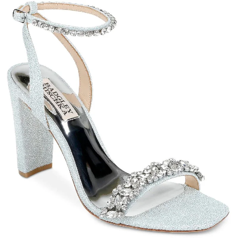 Premium Footwear Sale Badgley Mischka Womens Tasmine Embellished Ankle Strap Pumps