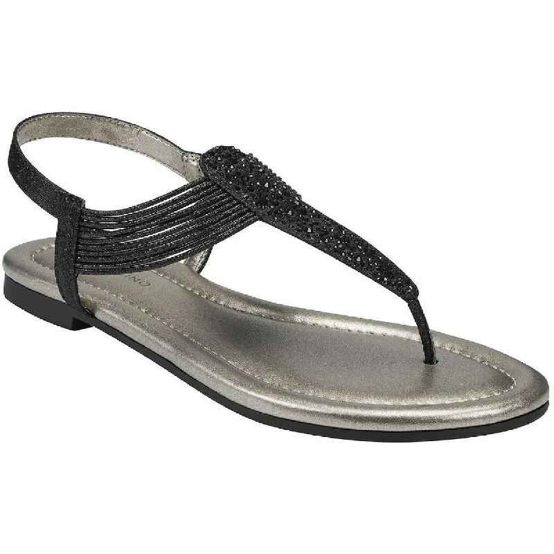 Slip-On Shoes Promotion Bandolino Womens Kayte Glitter Jeweled Thong Sandals