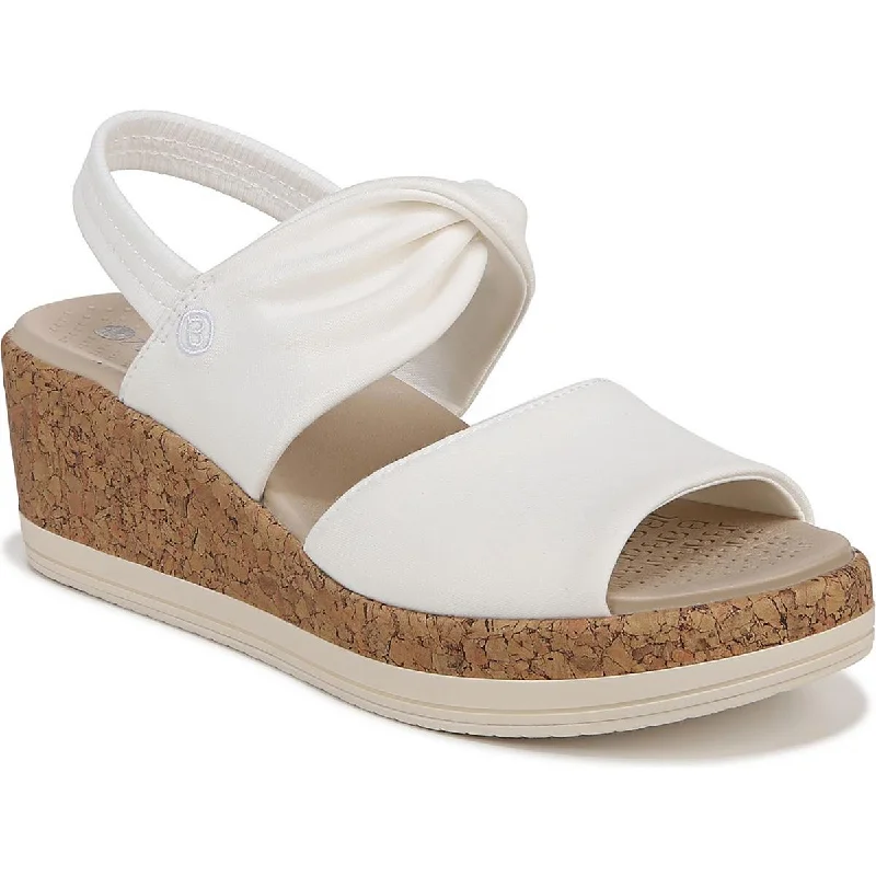 Exclusive Designer Style Deals Bzees Womens  Remix Slingback Cork Wedge Sandals