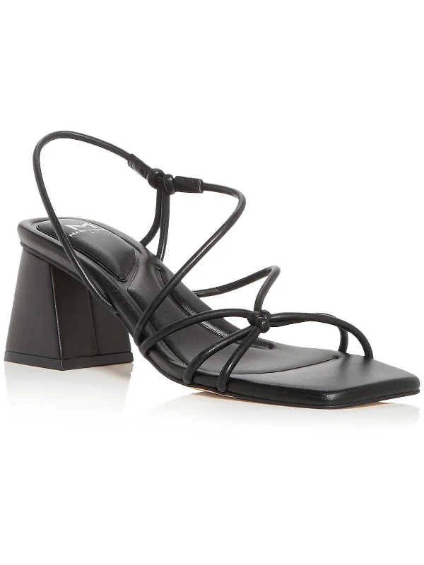 Fashionable Casual Footwear Offers Calynda Womens Faux Leather Dressy Slingback Sandals