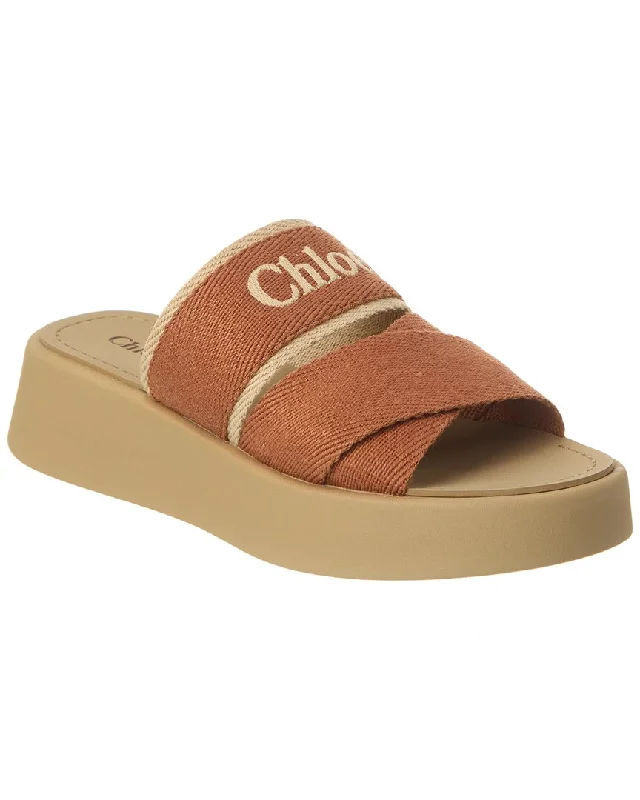 Huge Price Cut Chloé Mila Canvas Platform Sandal