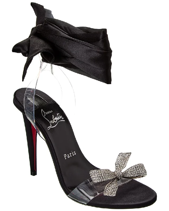 Trend Alert Christian Louboutin Astrinodo 100 Satin & Vinyl Sandal