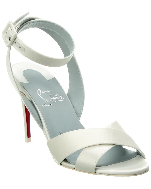 Browse Our Top Products Christian Louboutin Mariza 85 Satin Sandal