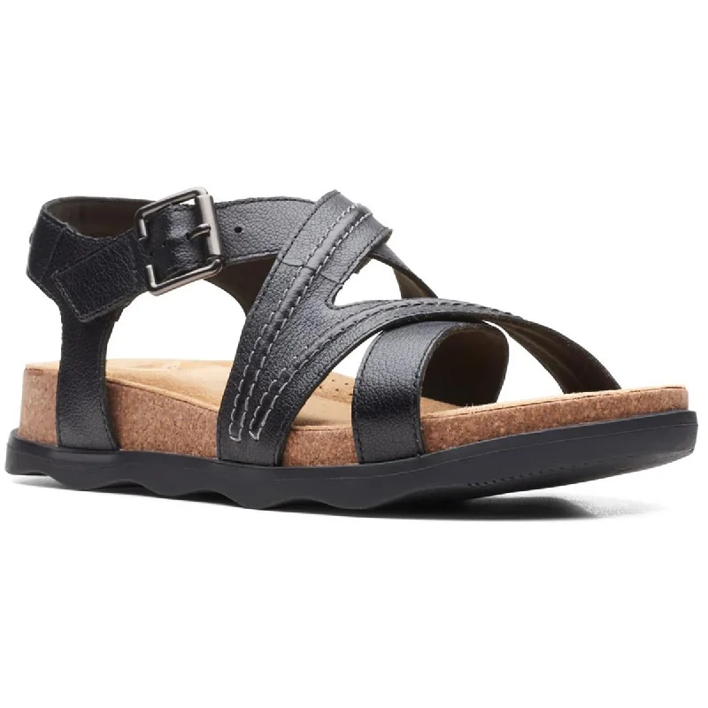 Chic Trend Collection Clarks Womens Brynn Ave Ankle Strap Cut-Out Gladiator Sandals