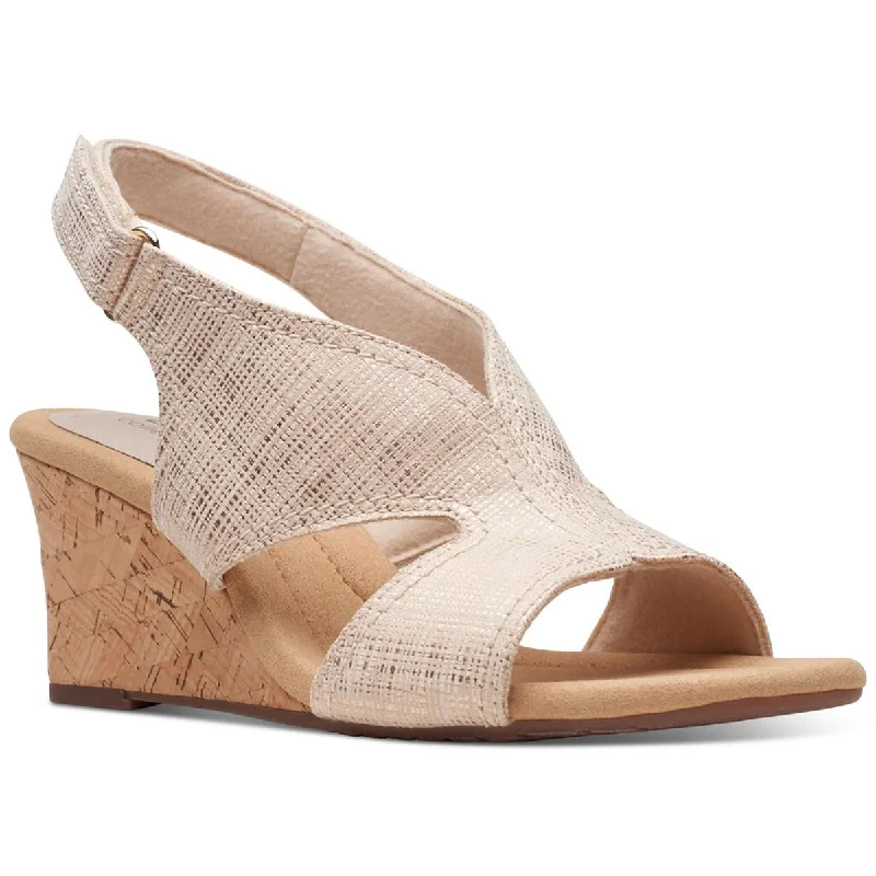 Trendy Looks On Sale Clarks Womens Kyarra Aster Wedge Wedge Heels