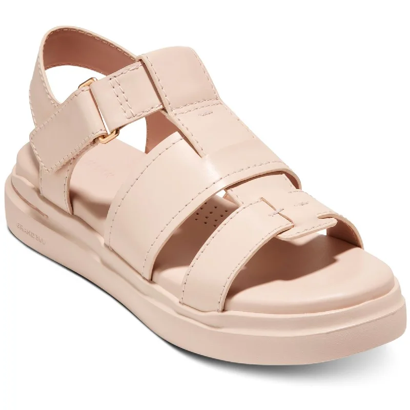 Trend Alert Cole Haan Womens Grandpro Rally Faux Leather Strappy Fisherman Sandals