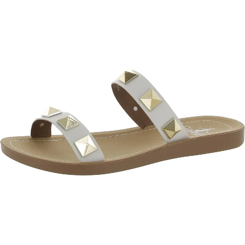 Must-Have Style Discounts Corkys Womens Daiqiuri Faux Leather Slip On Slide Sandals