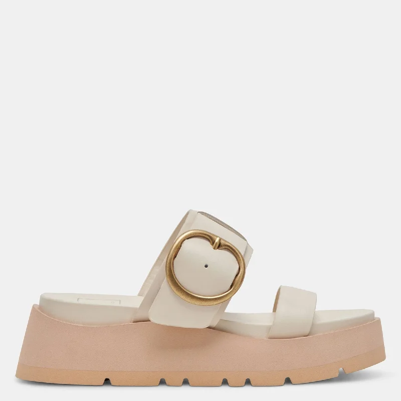 Fresh Styles, Fresh Deals DEX SANDALS IVORY LEATHER