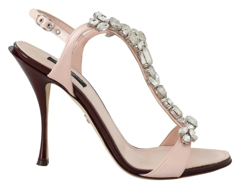 High-Quality Women's Shoes Dolce & Gabbana Crystal-Embellished Stiletto Women's Sandals