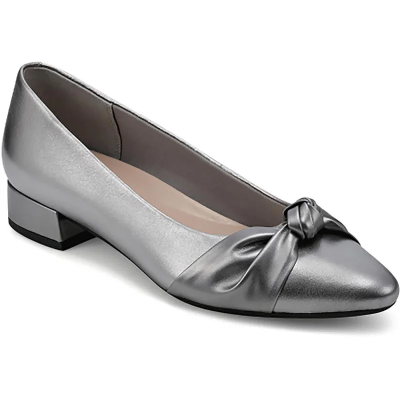 Premium Footwear Sale Easy Spirit Womens Caster Knot-Front Pointed Toe Pumps