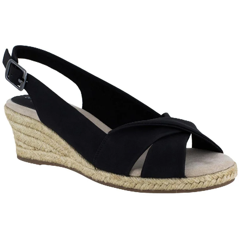 Flash Sales This Week Easy Street Womens Maureen Cushioned Footbed Platform Slingback Sandals