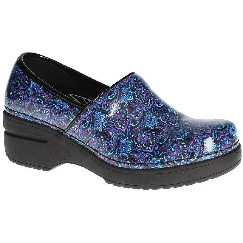 New Arrivals Easy Works by Easy Street Womens Lead Faux Leather Printed Clogs