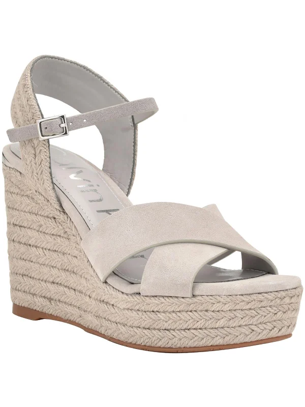 Trendy Styles Elory Womens Suede Slingback Espadrilles