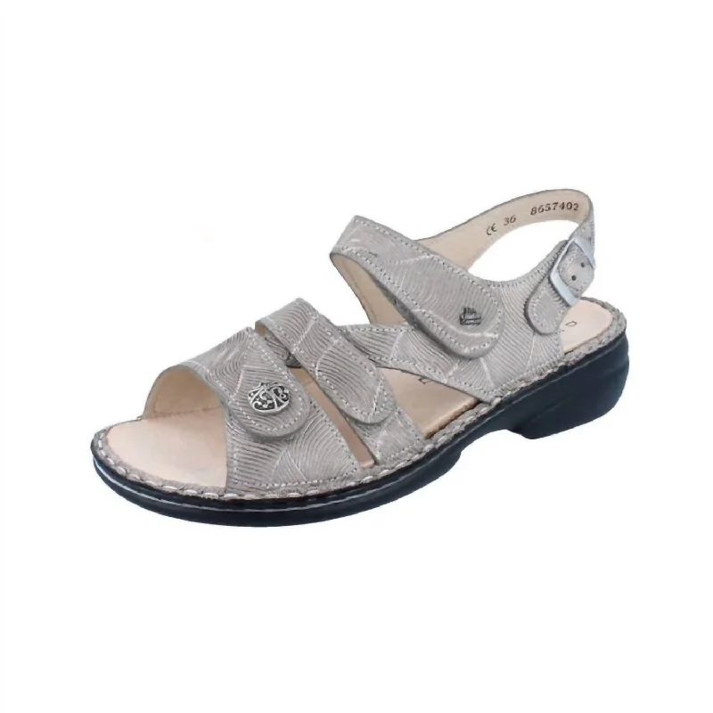 Chic And Trendy Gomera Sandal In Sand Storm