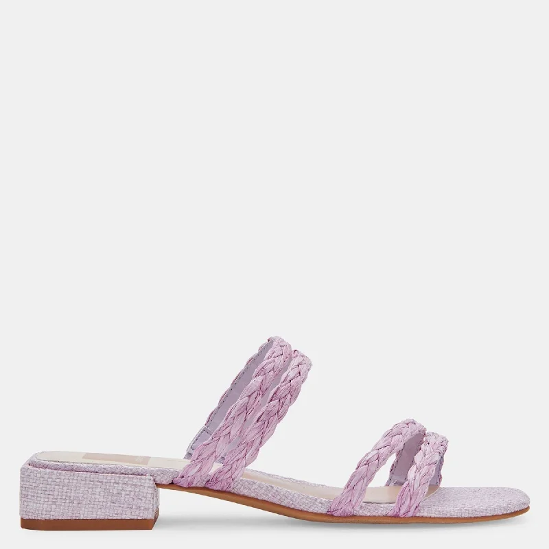 Clearance Event HAIZE RAFFIA SANDALS LILAC RAFFIA