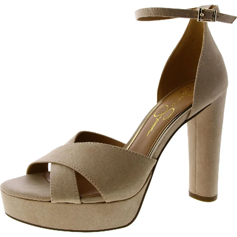 Trendy Styles Jessica Simpson Womens Irbella Microsuede Pumps Ankle Strap