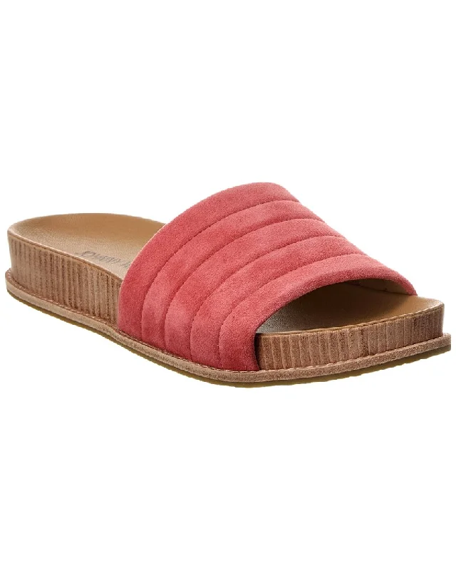 Crazy Discounts, Hurry Up Johnny Was Solid Stitch Suede Sandal