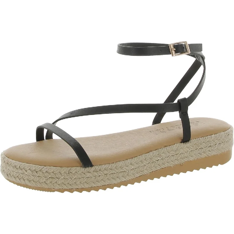 Comfortable Dressy Flats Offers Journee Collection Womens Faux Leather Round Toe Espadrilles