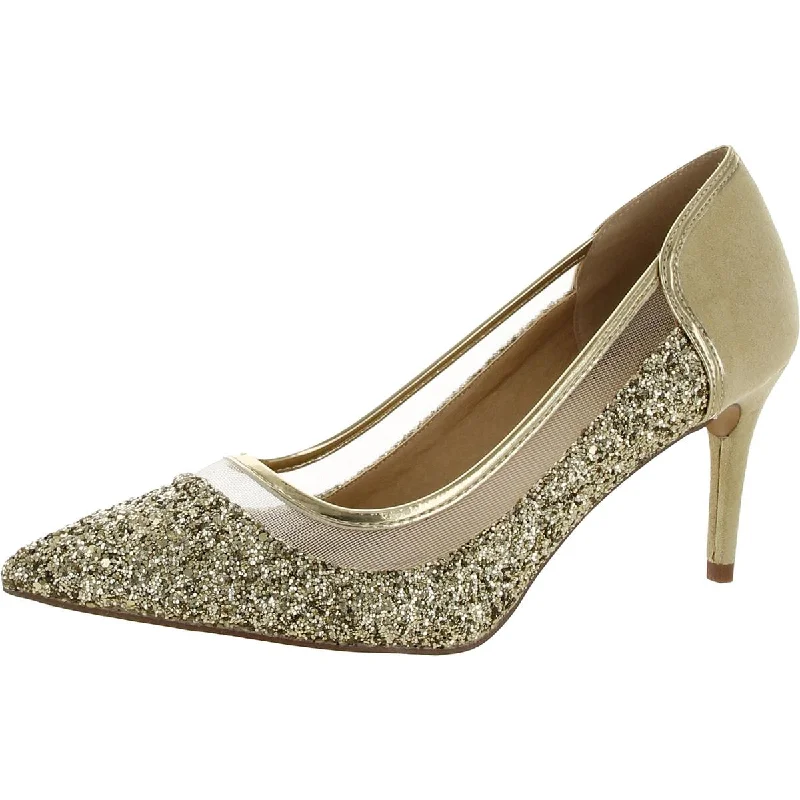 Fashionista Favorites Journee Collection Womens Glitter Pointed Toe Pumps