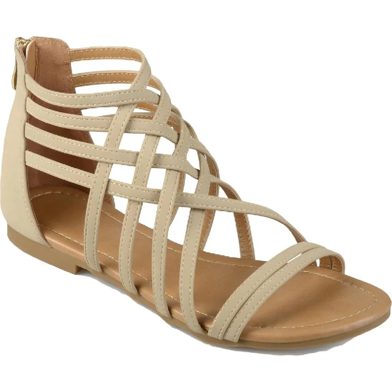 You'Ll Love Us Because Journee Collection Womens Hanni Faux Suede Strappy Gladiator Sandals