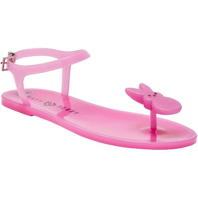 Travel-Friendly Footwear Promotion Katy Perry Womens Toe-Post Slingback Jelly Sandals