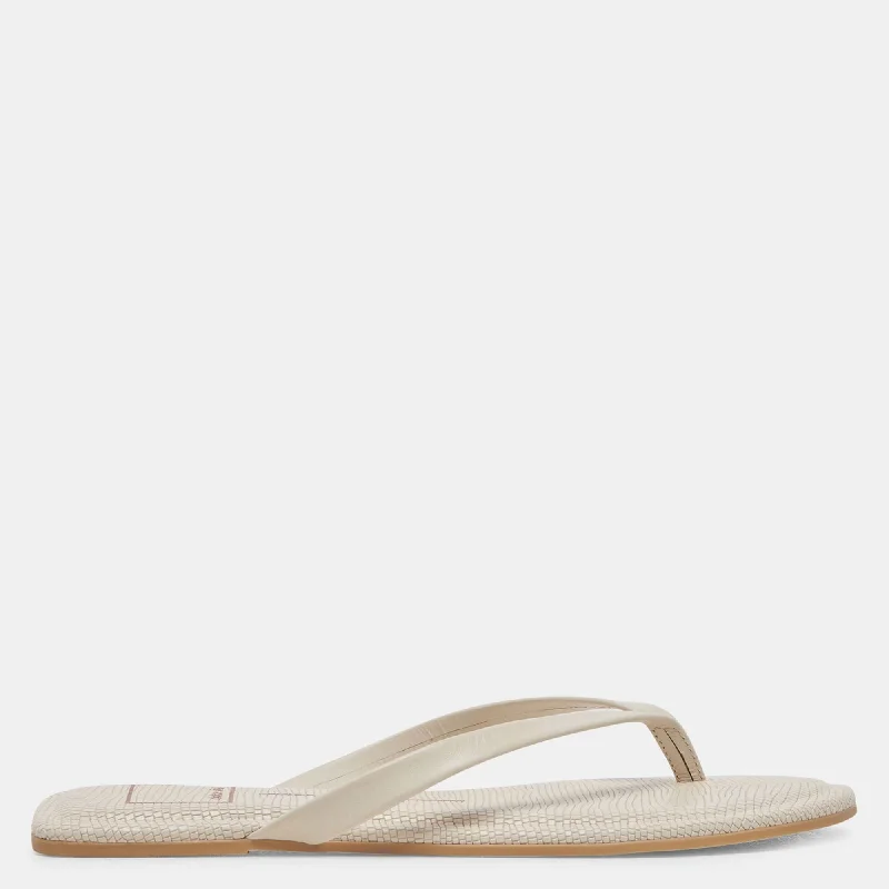 Supportive Shoes Offer Layney Sandals Ivory Leather