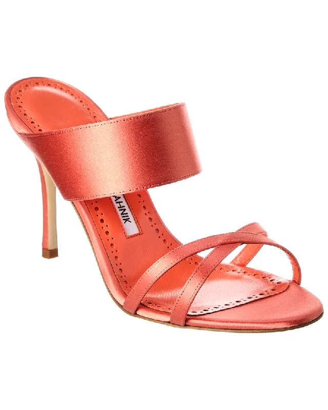 Sustainable Footwear Sale Manolo Blahnik Gueypla 90 Satin Sandal