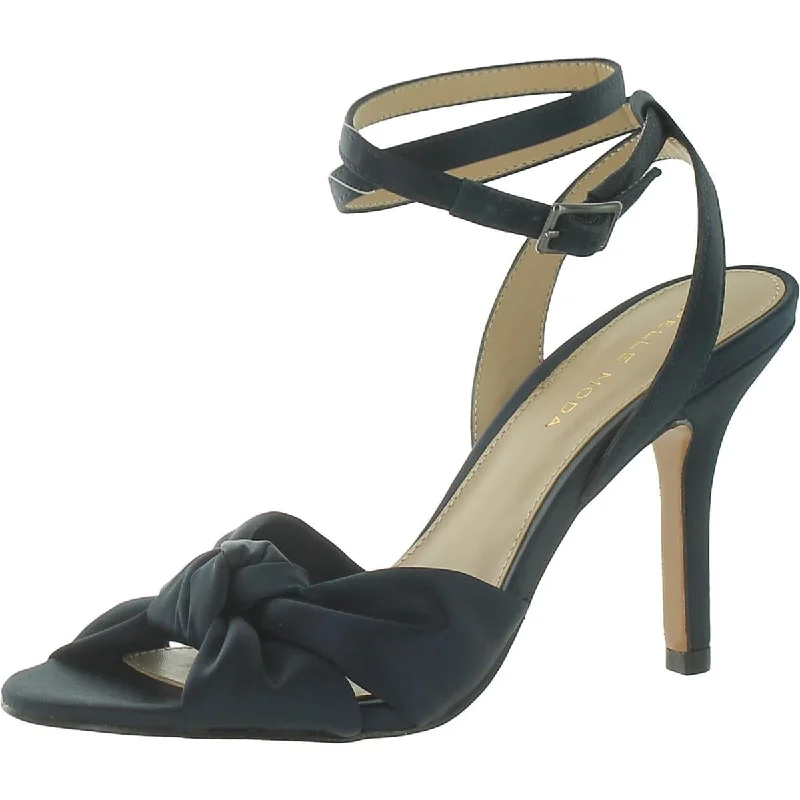 Elegant Evening Shoes Deal Pelle Moda Womens Kalen-ST Ankle Strap Open Toe Heels