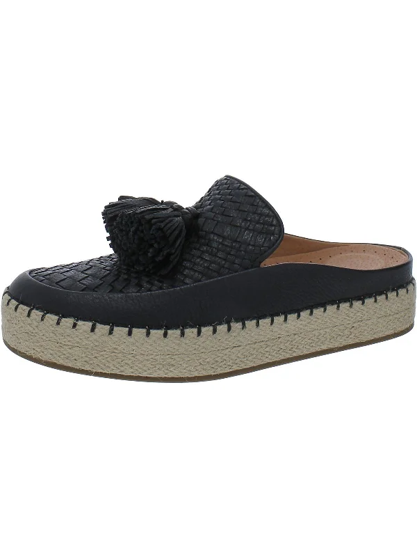 Huge Markdowns Rory Womens Leather Slip-On Espadrilles