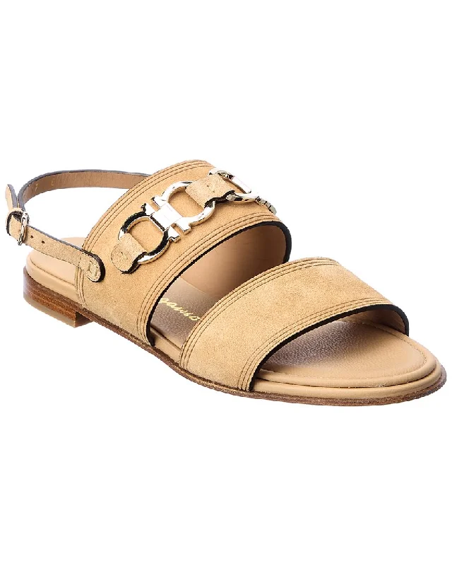 Soft Sole Shoes Discount Salvatore Ferragamo Chaim Suede Sandal