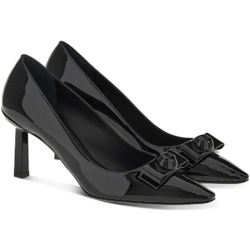 End Of Season Clearance Salvatore Ferragamo Womens Katrin Bow Pointed Toe Pumps