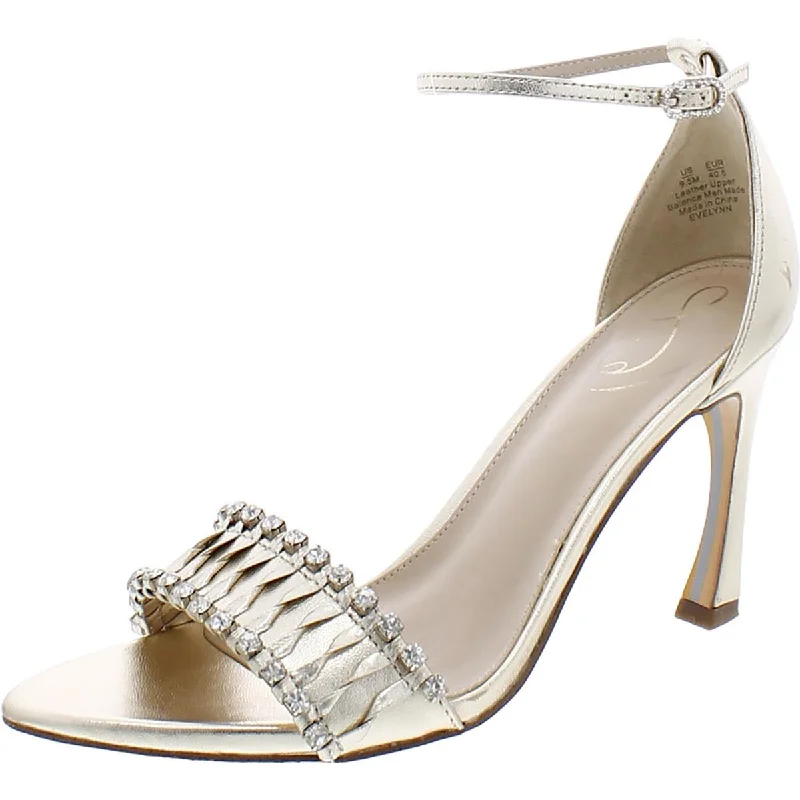 Additional Time-Limited Offers Sam Edelman Womens Evelynn Embellished Ankle Strap Heels