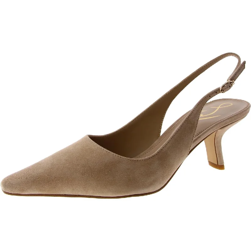 Business Casual Shoes Discount Sam Edelman Womens Suede Slingback Kitten Heels