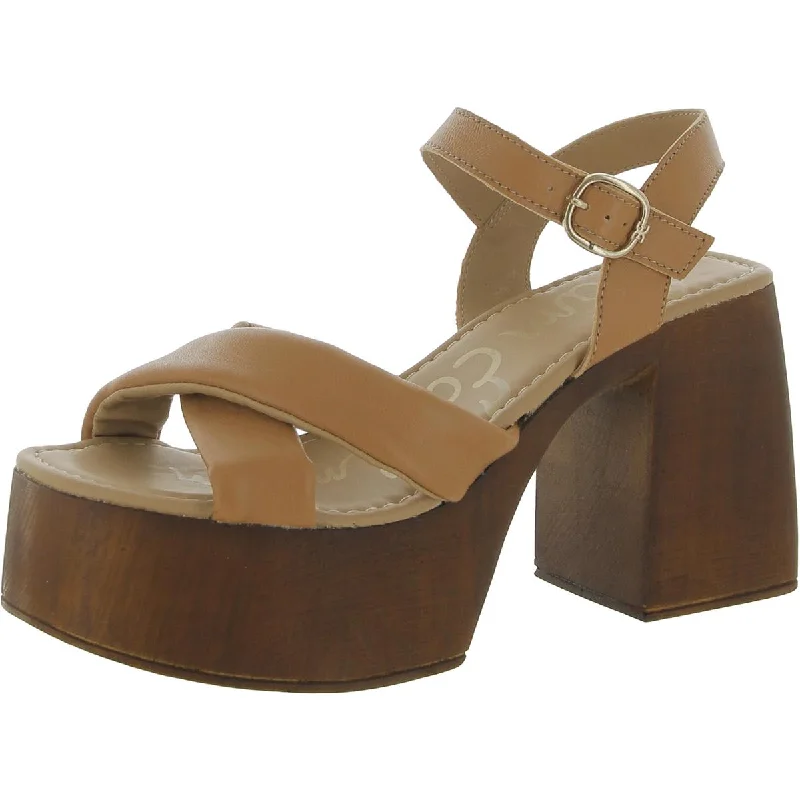 New Season Fashion Preview Sam Edelman Womens Suzannah Leather Ankle Strap Platform Sandals