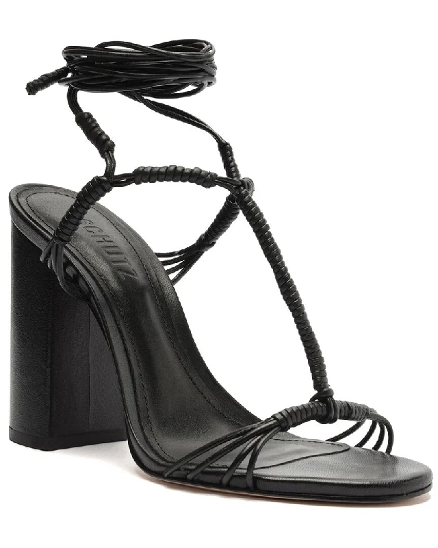 Fashion Sale SCHUTZ Amunet Block Leather Sandal