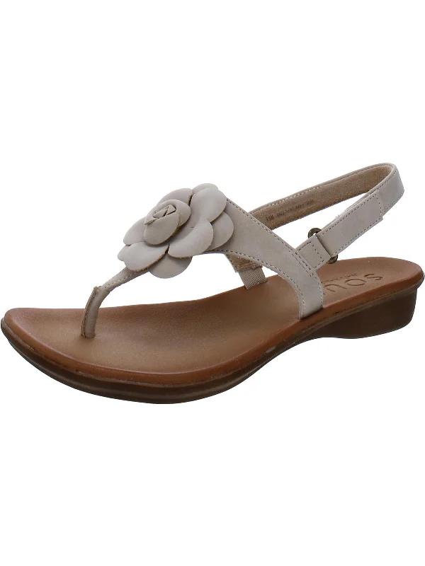 Fall Sale, Prices Drop Sing 2 Womens Faux Leather Thong Slingback Sandals