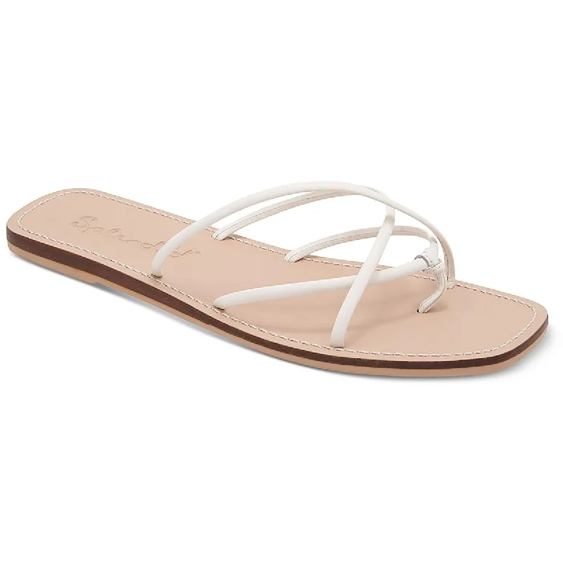 Limited Stock Splendid Womens Fern Leather Strappy Thong Sandals