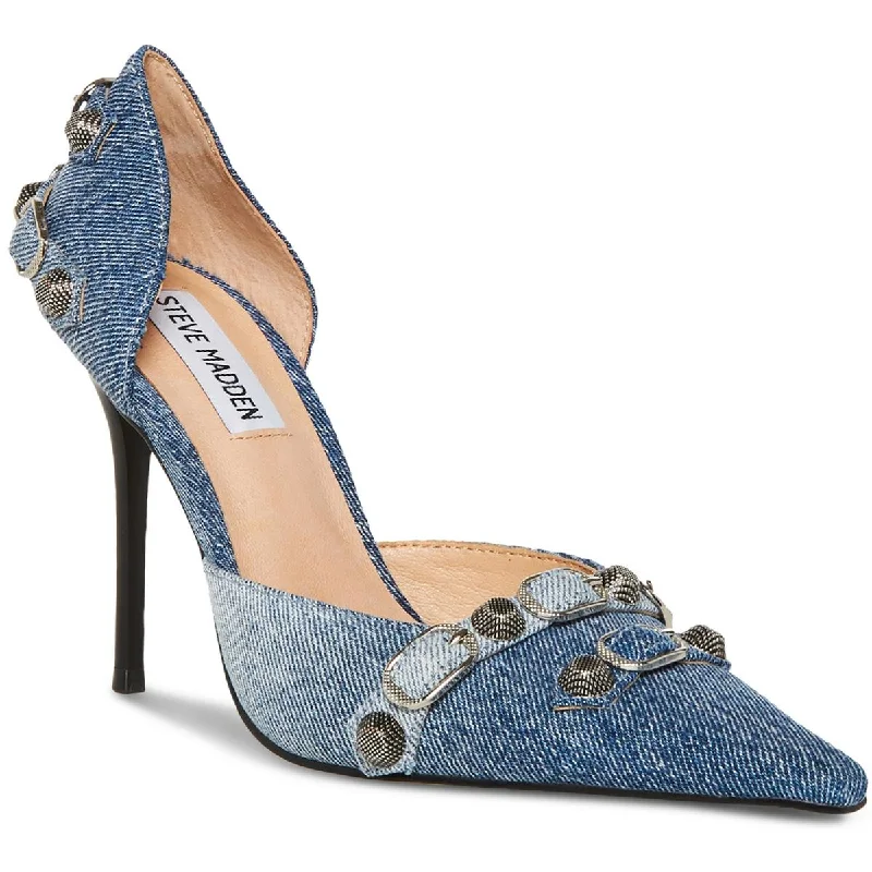 Women's Everyday Flats Steve Madden Womens Dali Denim Stiletto Pumps