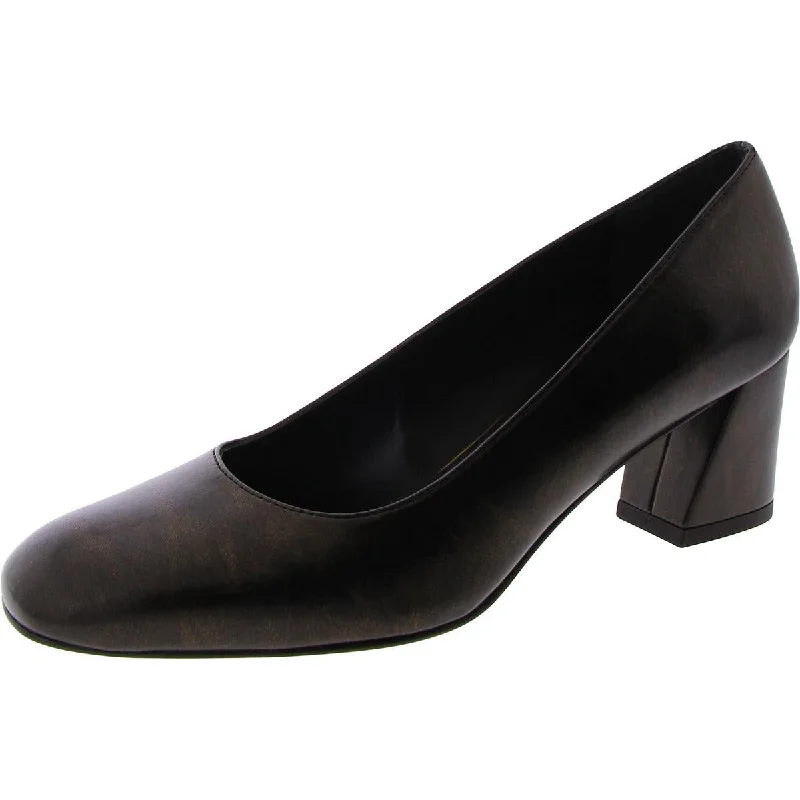 Chic And Trendy Stuart Weitzman Womens Leather Square Toe Pumps