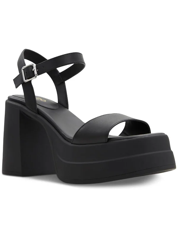 Limited-Time Shoe Deals TAINA Womens Leather Ankle Strap Platform Sandals