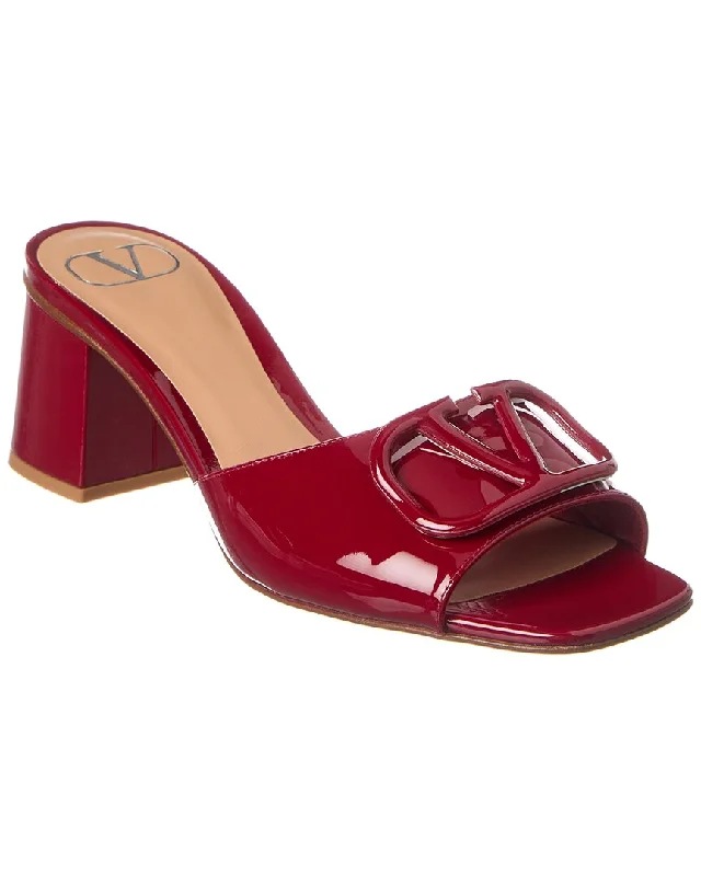 New Arrival Discount Valentino VLogo 60 Patent Sandal