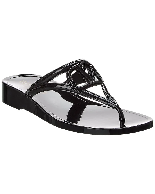 Best Women's Shoe Deals Valentino VLogo Rubber Sandal