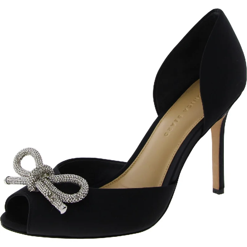 Must Haves Veronica Beard Womens Bow Peep Toe D'Orsay Heels