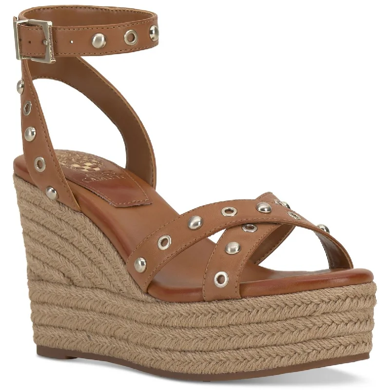 Classic Elegance Sales Vince Camuto Womens FEEGELLA Ankle strap Almond toe Wedge Sandals