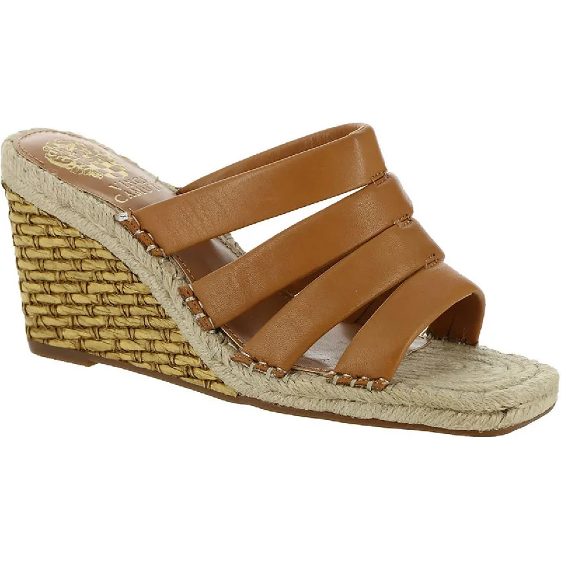 New Arrivals Vince Camuto Womens Molisana  Leather Slip On Espadrilles