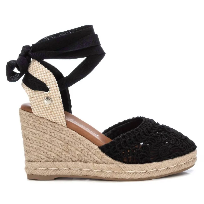 Casual Slip-Ons Promotion Women's Wedge Sandals In Black