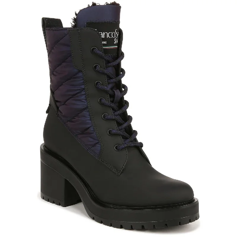 Affordable Trendy Fashion Franco Sarto Womens Dizzy 2 Faux Fur Lined Round Toe Combat & Lace-up Boots